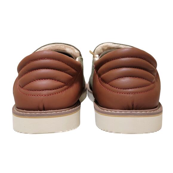 Sanuk Men Cozy Vibe Low SM Collapsible Heel Slippers Size US 13 Stone Grey Green - Picture 3 of 5